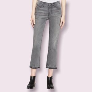 Current/Elliott Cropped Straight jeans with released hem